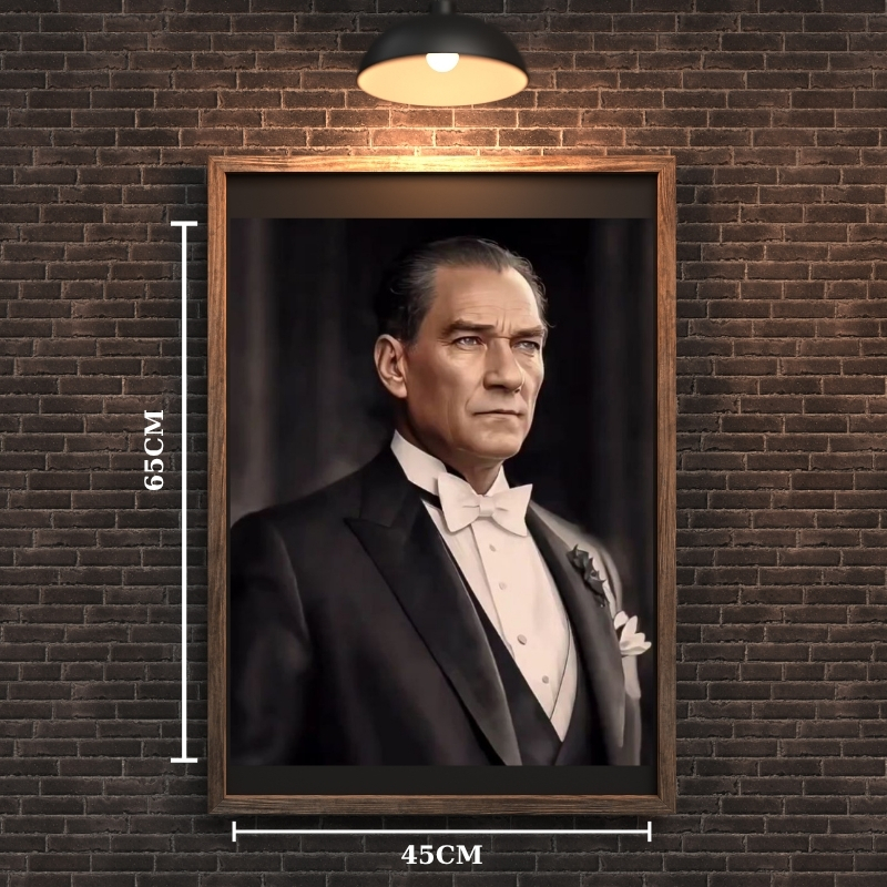 ATATÜRK TABLO SERİSİ 09 ÇERÇEVESİZ 45X65CM PVC TABLO