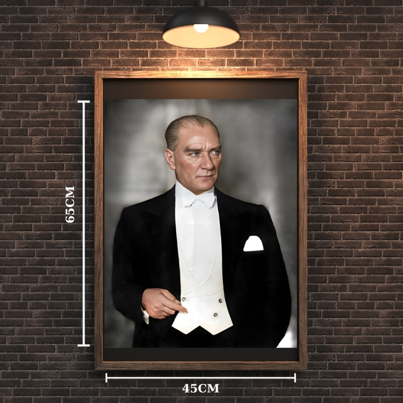ATATÜRK TABLO SERİSİ 10 ÇERÇEVESİZ 45X65CM PVC TABLO