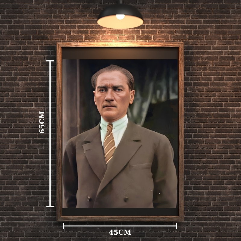 ATATÜRK TABLO SERİSİ 11 ÇERÇEVESİZ 45X65CM PVC TABLO
