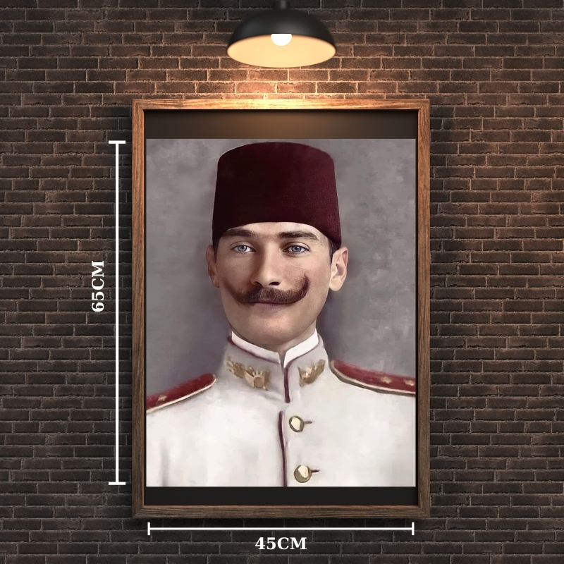 ATATÜRK TABLO SERİSİ 13 ÇERÇEVESİZ 45X65CM PVC TABLO