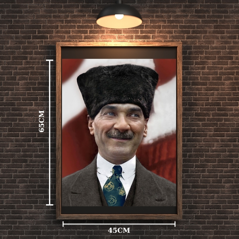ATATÜRK TABLO SERİSİ 14 ÇERÇEVESİZ 45X65CM PVC TABLO