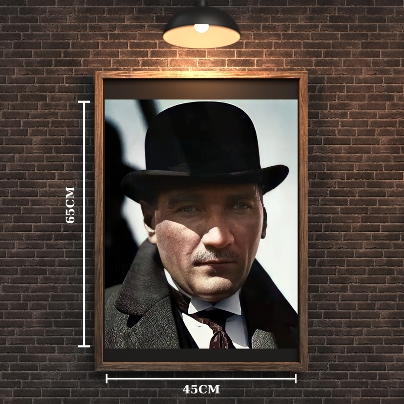 ATATÜRK TABLO SERİSİ 17 ÇERÇEVESİZ 45X65CM PVC TABLO