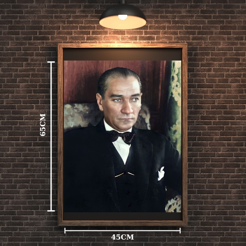 ATATÜRK TABLO SERİSİ 20 ÇERÇEVESİZ 45X65CM PVC TABLO
