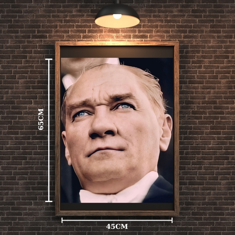 ATATÜRK TABLO SERİSİ 21 ÇERÇEVESİZ 45X65CM PVC TABLO
