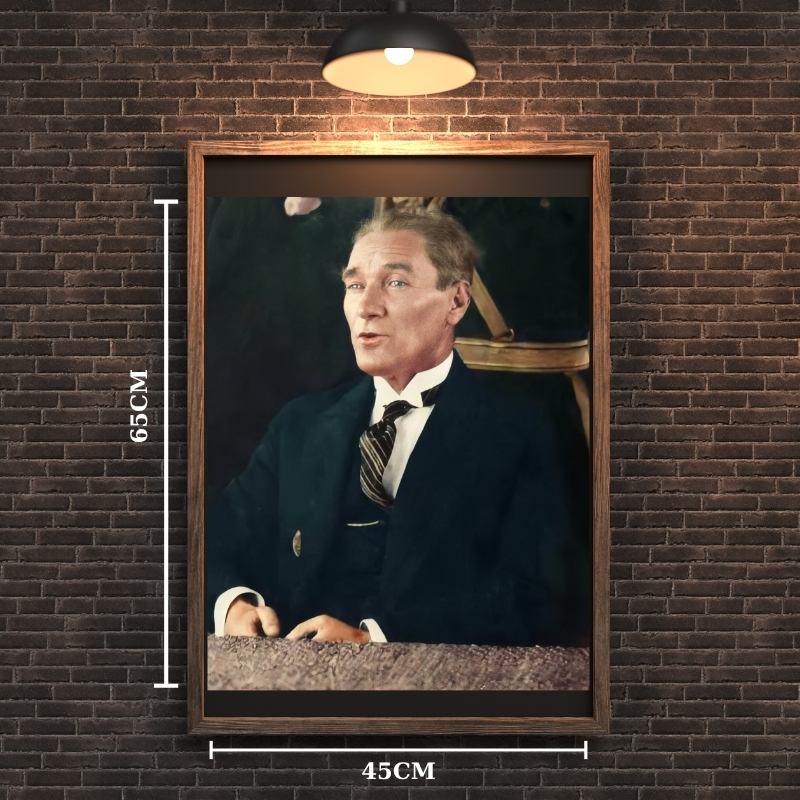 ATATÜRK TABLO SERİSİ 23 ÇERÇEVESİZ 45X65CM PVC TABLO
