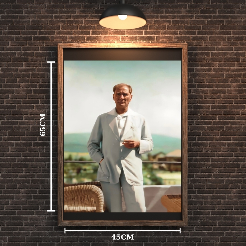 ATATÜRK TABLO SERİSİ 24 ÇERÇEVESİZ 45X65CM PVC TABLO