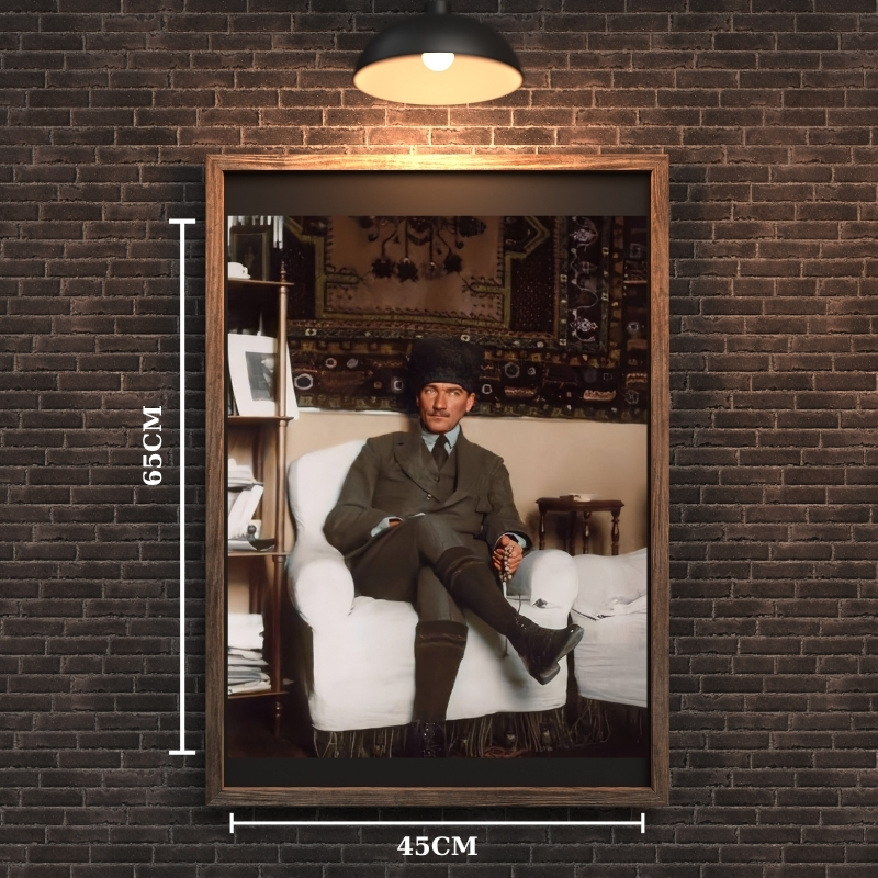 ATATÜRK TABLO SERİSİ 25 ÇERÇEVESİZ 45X65CM PVC TABLO