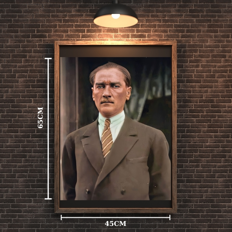 ATATÜRK TABLO SERİSİ 27 ÇERÇEVESİZ 45X65CM PVC TABLO