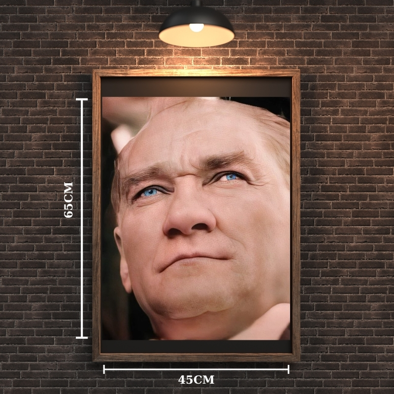 ATATÜRK TABLO SERİSİ 30 ÇERÇEVESİZ 45X65CM PVC TABLO