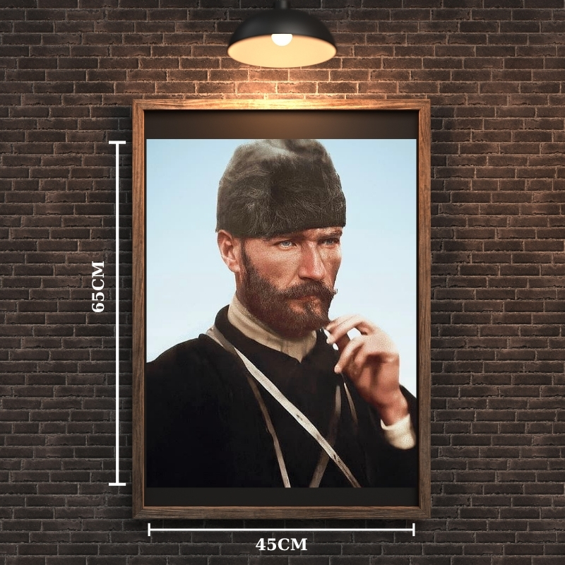 ATATÜRK TABLO SERİSİ 36 ÇERÇEVESİZ 45X65CM PVC TABLO
