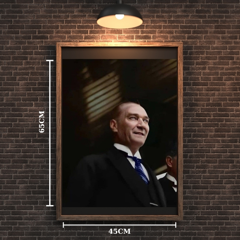 ATATÜRK TABLO SERİSİ 37 ÇERÇEVESİZ 45X65CM PVC TABLO