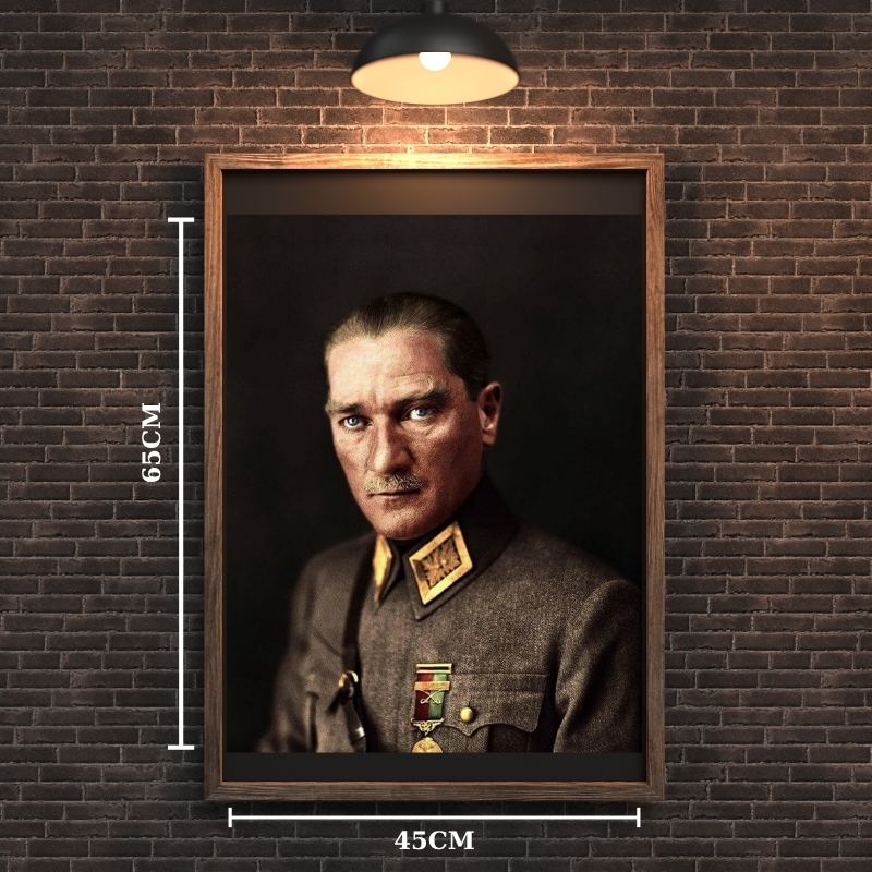 ATATÜRK TABLO SERİSİ 38 ÇERÇEVESİZ 45X65CM PVC TABLO
