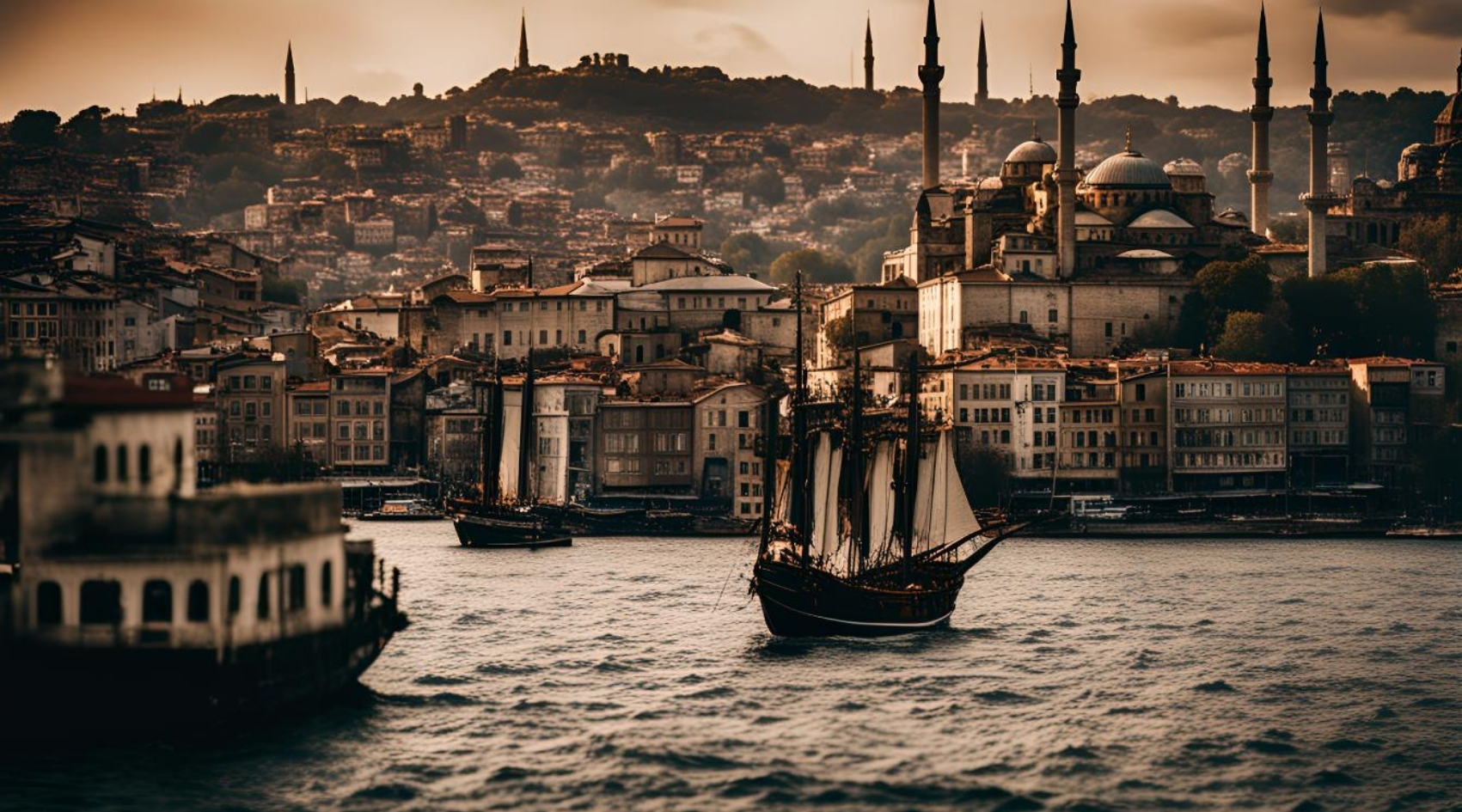İSTANBUL MANZARLARI 01 ÇERÇEVESİZ 90X60CM PVC TABLO