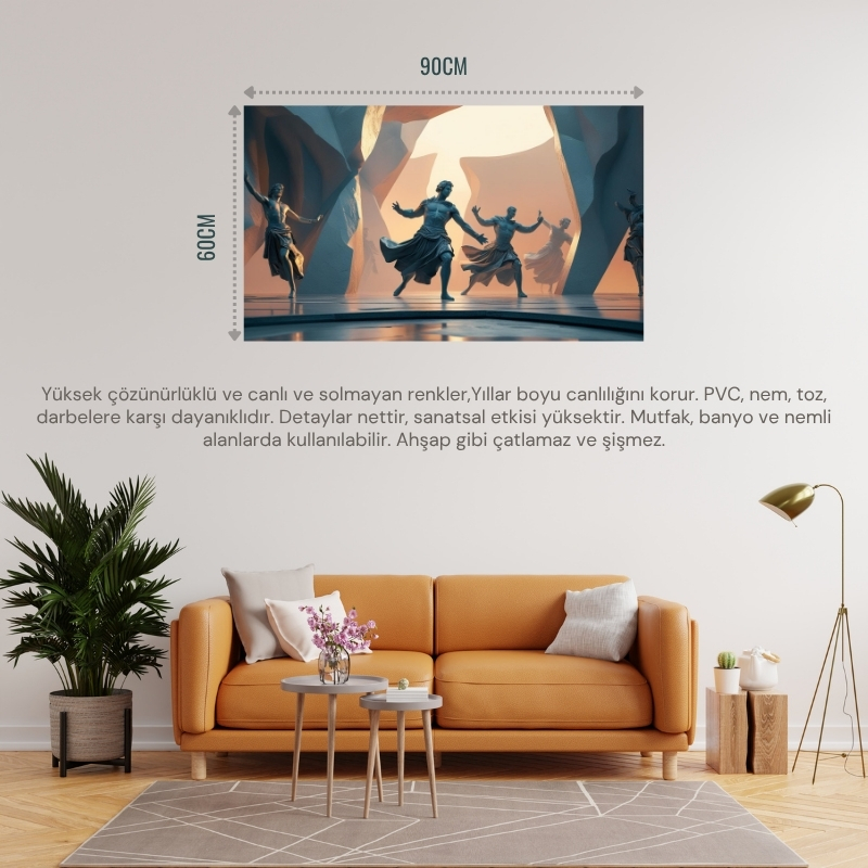 SOYUT TABLO FANTASTİK NİŞ 02 ÇERÇEVESİZ 90X60CM PVC TABLO