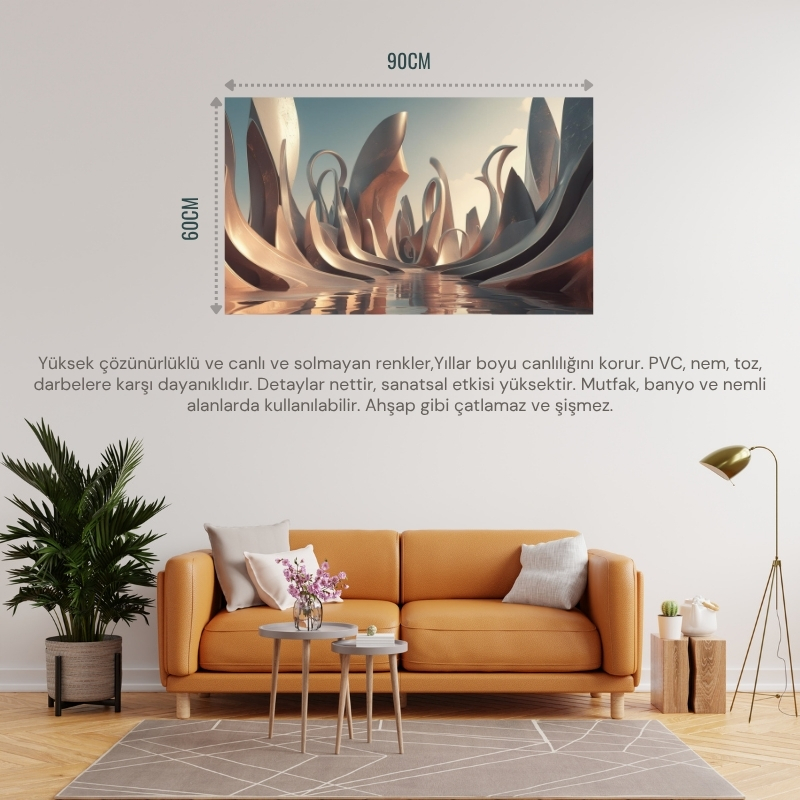 SOYUT TABLO FANTASTİK NİŞ 07 ÇERÇEVESİZ 90X60CM PVC TABLO