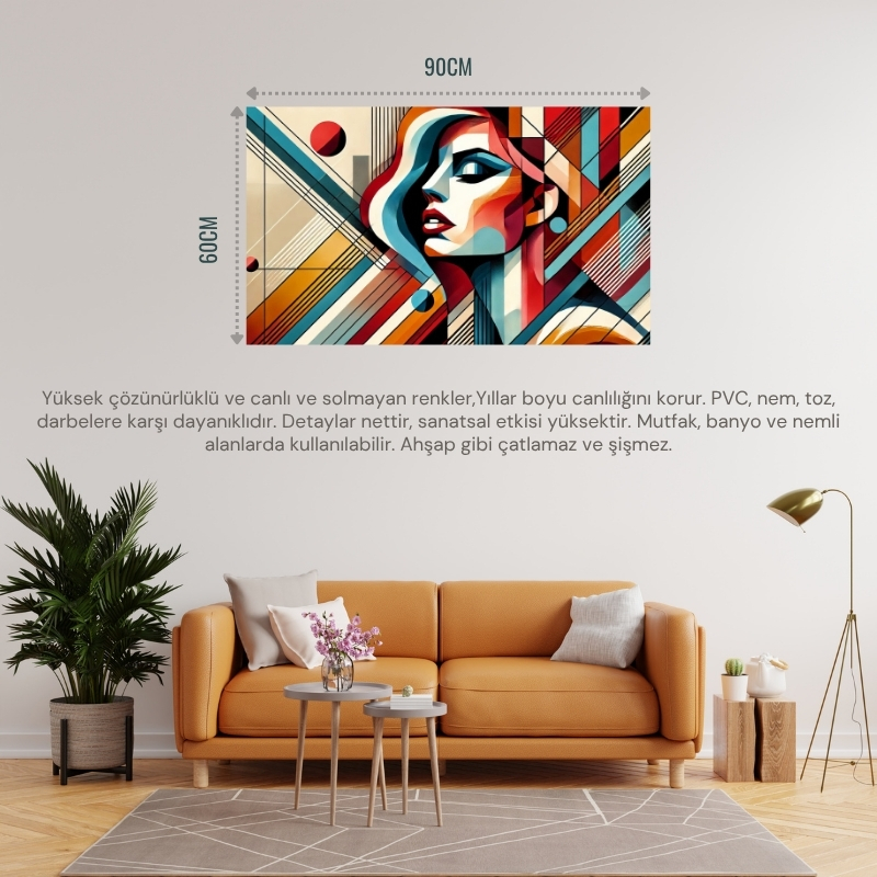 SOYUT KADIN TEMALI 05 ÇERÇEVESİZ 90X60CM PVC TABLO