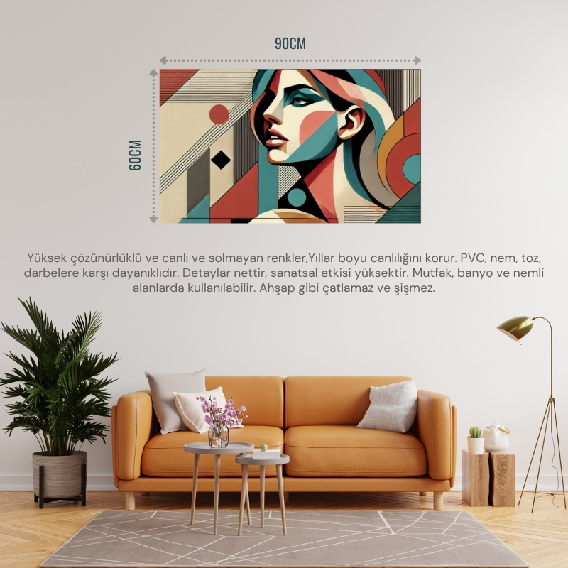 SOYUT KADIN TEMALI 06 ÇERÇEVESİZ 90X60CM PVC TABLO
