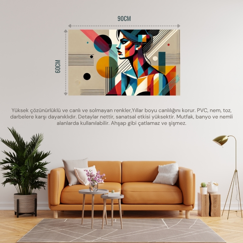 SOYUT KADIN TEMALI 07 ÇERÇEVESİZ 90X60CM PVC TABLO