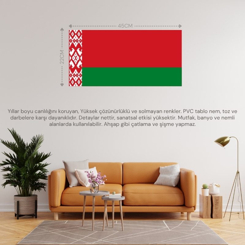 BEYAZ RUSYA ÜLKE BAYRAĞI 45x22CM DUVAR TABLOSU ÇERÇEVESİZ PVC TABLO BEYAZ RUSYA ÜLKE BAYRAĞI 45x22CM DUVAR TABLOSU ÇERÇEVESİZ PVC TABLO