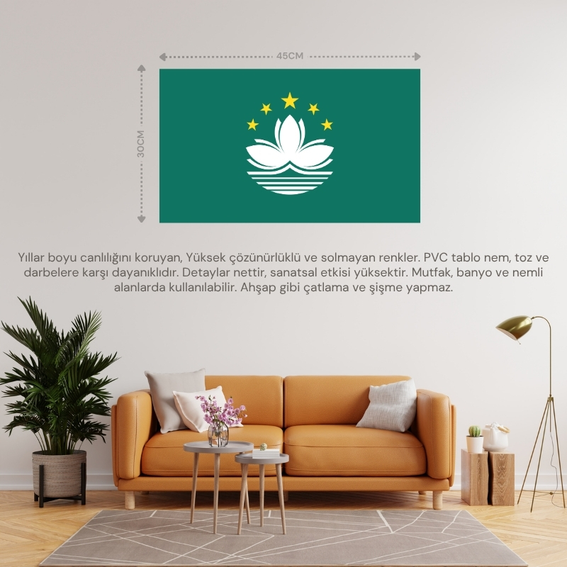 MAKAU ÜLKE BAYRAĞI 45x30CM DUVAR TABLOSU ÇERÇEVESİZ PVC TABLO MAKAU ÜLKE BAYRAĞI 45x30CM DUVAR TABLOSU ÇERÇEVESİZ PVC TABLO
