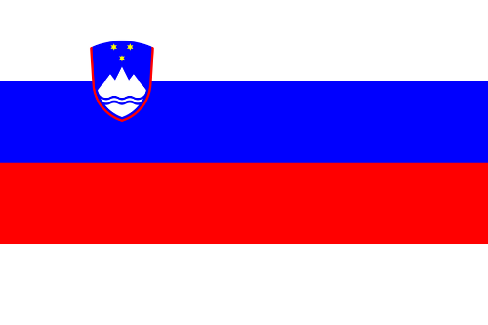 SLOVENYA ÜLKE BAYRAĞI 45x22CM DUVAR TABLOSU ÇERÇEVESİZ PVC TABLO