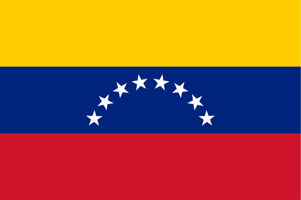 VENEZUELA ÜLKE BAYRAĞI 45x30CM DUVAR TABLOSU ÇERÇEVESİZ PVC TABLO