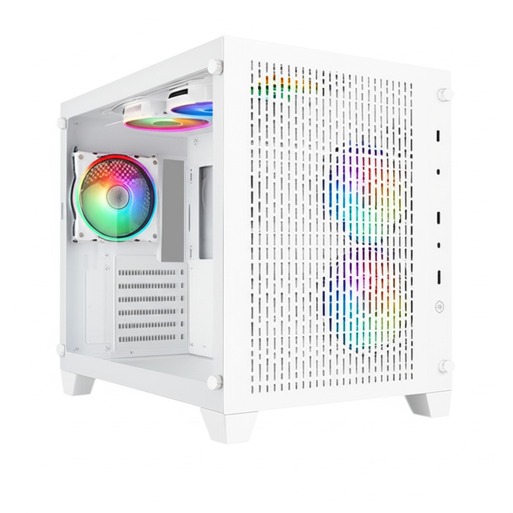 OEM MUADİL 9505G ve 9510G UYUMLU MESH KISA DİKEY ÇİZGİ HAVALANDIRMA ÖN PANEL BEYAZ