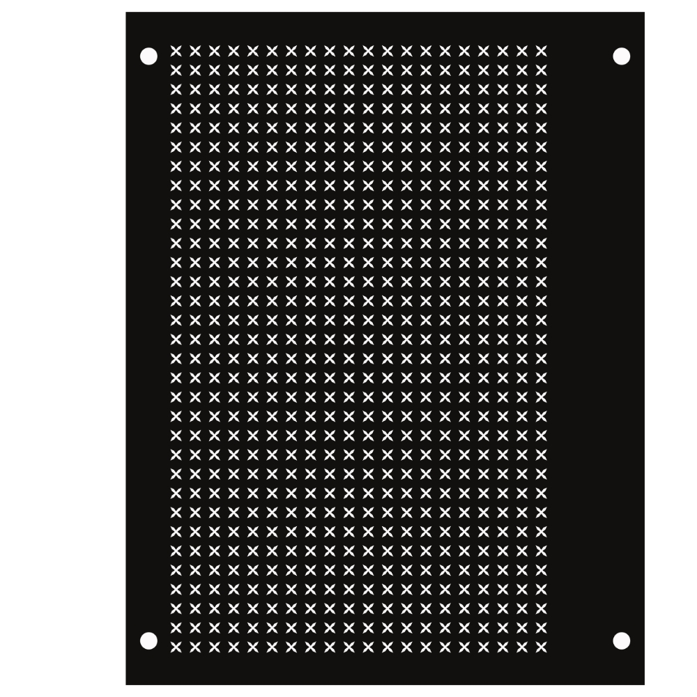 OEM MUADİL 9505G ve 9510G UYUMLU MESH KÖŞELİ YILDIZ HAVALADIRMA ÖN PANEL BEYAZ