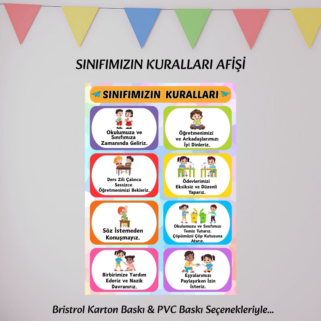 SINIF KURALLARIMIZ EĞİTİCİ AFİŞ 01