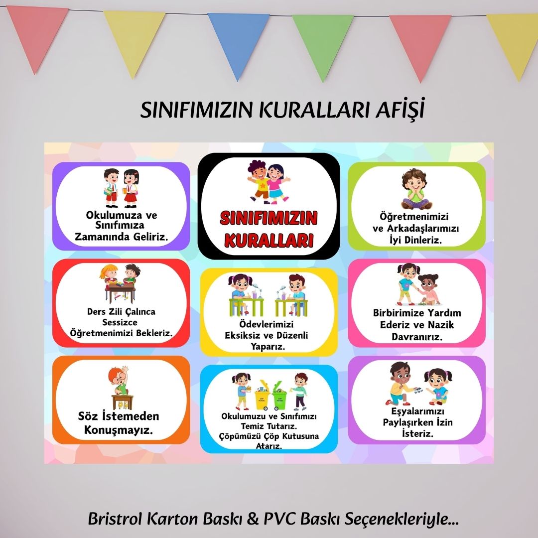 SINIF KURALLARIMIZ EĞİTİCİ AFİŞ 02