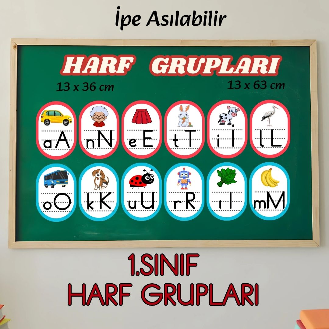 1.SINIF HARF GRUPLARI KARTLARI (ASILABİLİR) 1.SINIF HARF GRUPLARI KARTLARI (ASILABİLİR)