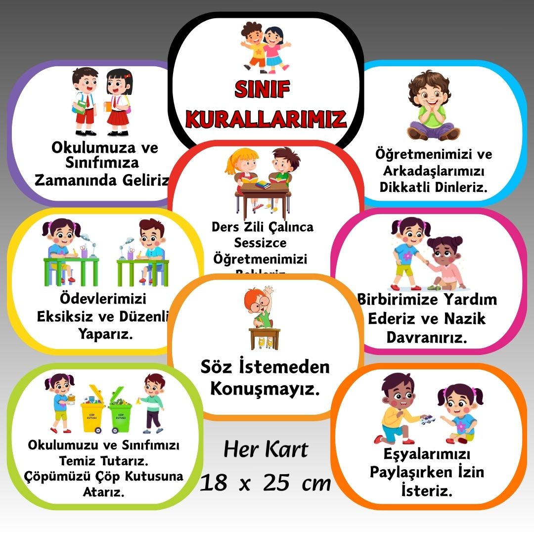 SINIF KURALLARI KARTLARI
