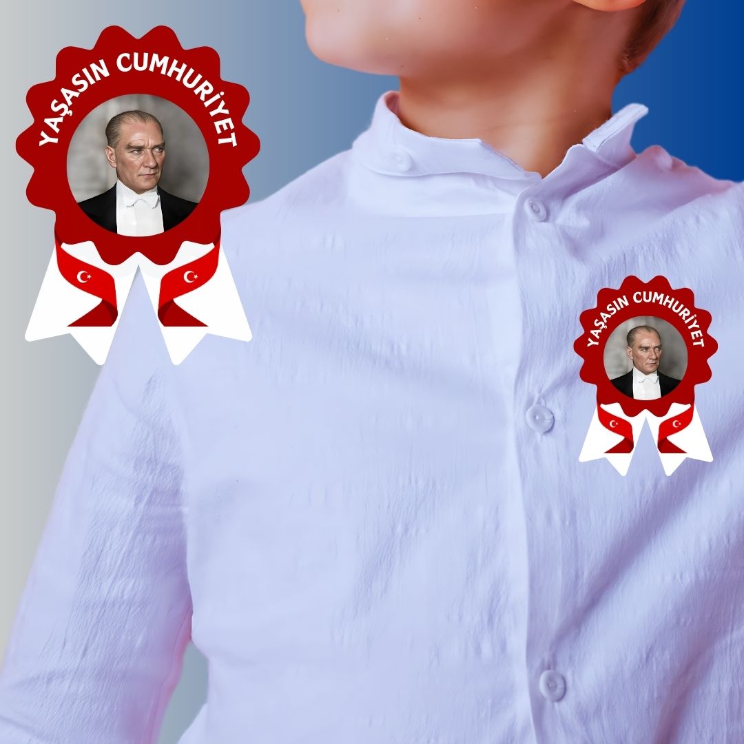 29 EKİM CUMHURİYET BAYRAMI YAKA KARTI 02 40LI PAKET