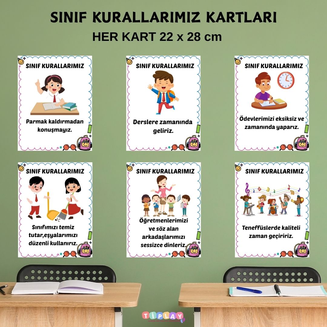SINIF KURALLARIMIZ KARTLARI SINIF KURALLARIMIZ KARTLARI