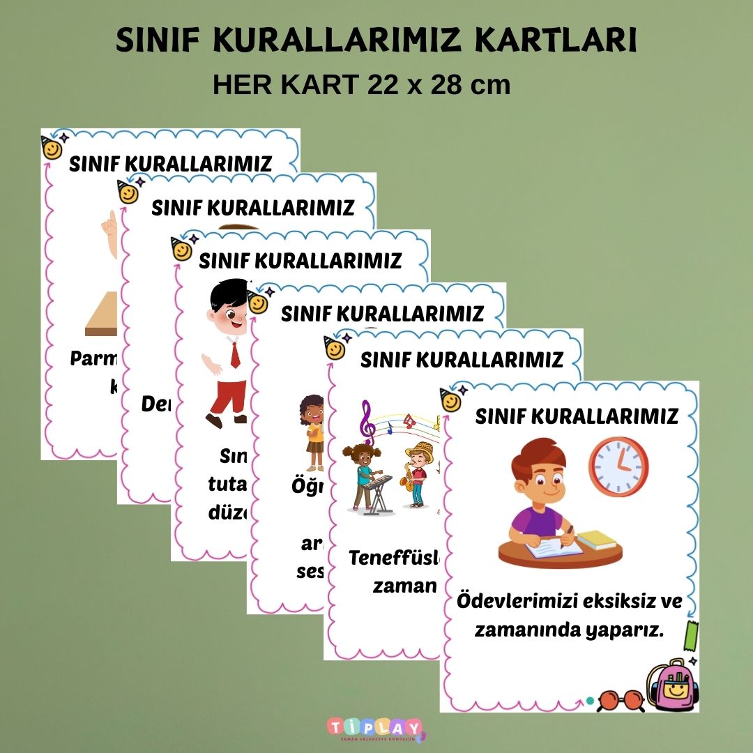 SINIF KURALLARIMIZ KARTLARI