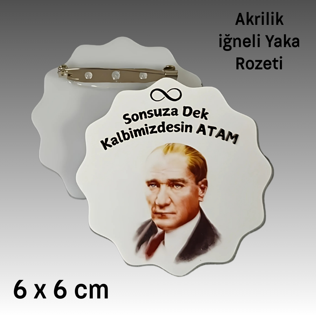 10 KASIM ATATÜRK Ü ANMA GÜNÜ İĞNELİ AKRİLİK YAKA ROZETİ 8 Lİ 10 KASIM ATATÜRK Ü ANMA GÜNÜ İĞNELİ AKRİLİK YAKA ROZETİ 8 Lİ