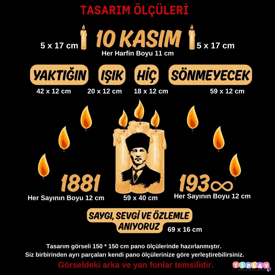 10 KASIM OKUL PANO SÜSÜ
