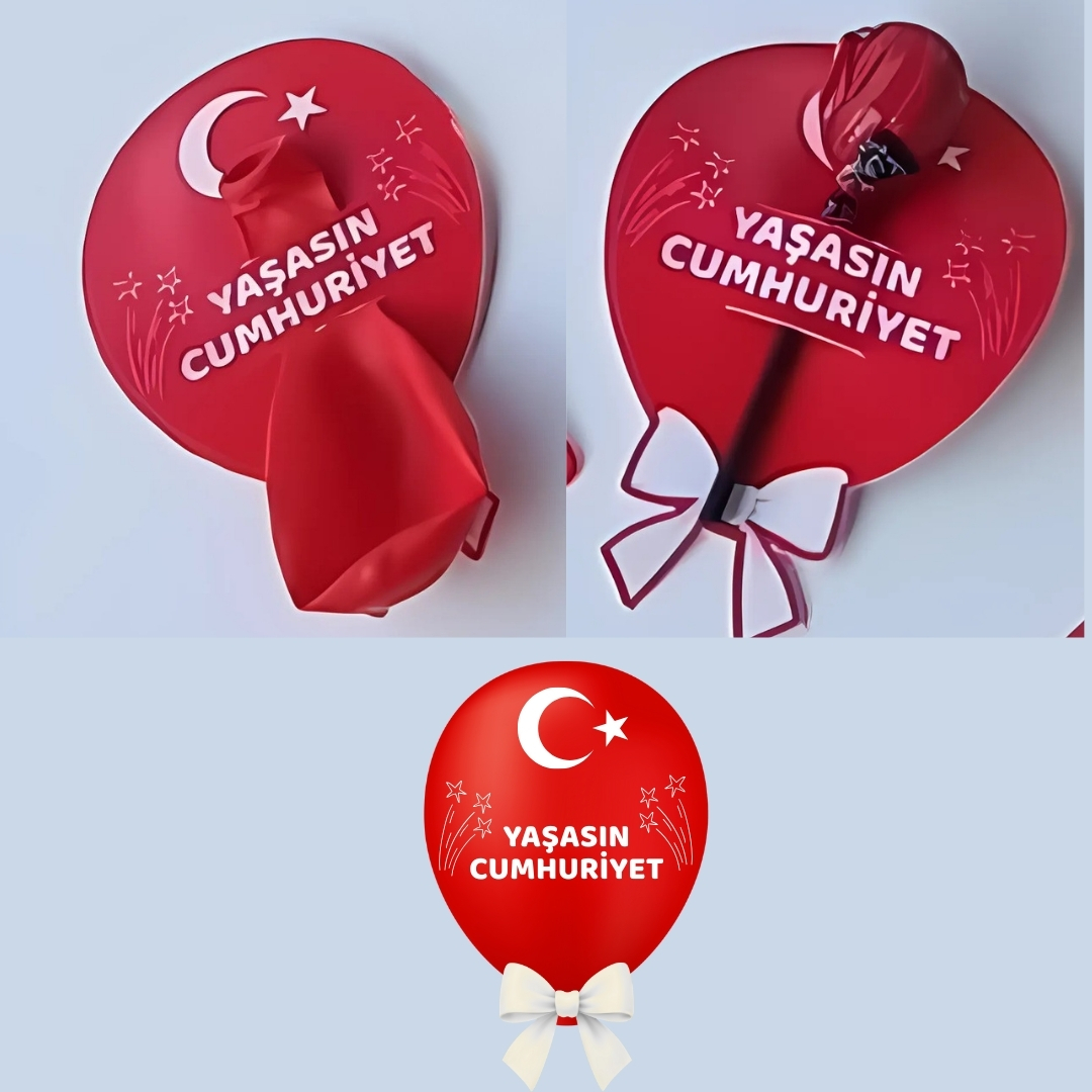 29 EKİM CUMHURİYET BAYRAMI ŞEKER & BALON KARTLARI (40 ADET )