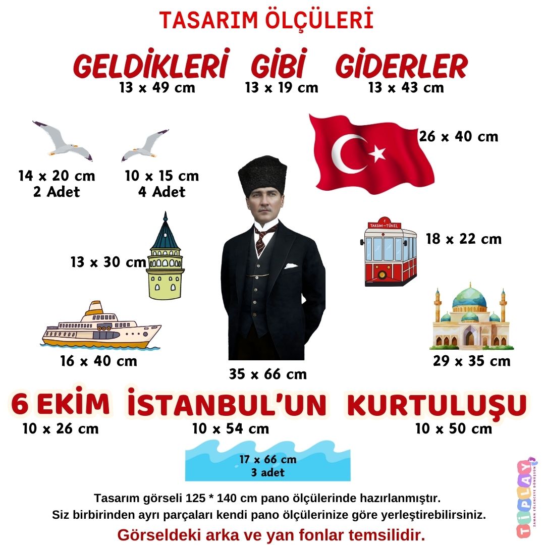 6 EKİM İSTANBUL'UN KURTULUŞU PANO TASARIMI