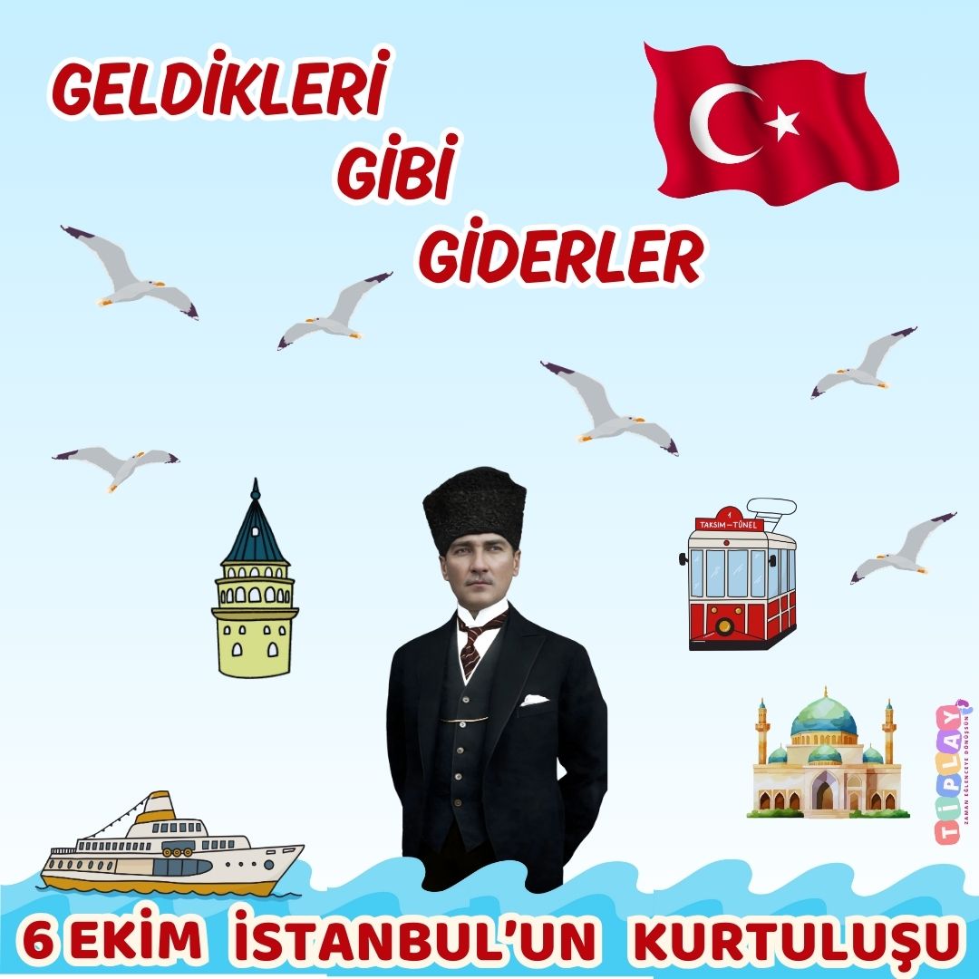 6 EKİM İSTANBUL'UN KURTULUŞU PANO TASARIMI