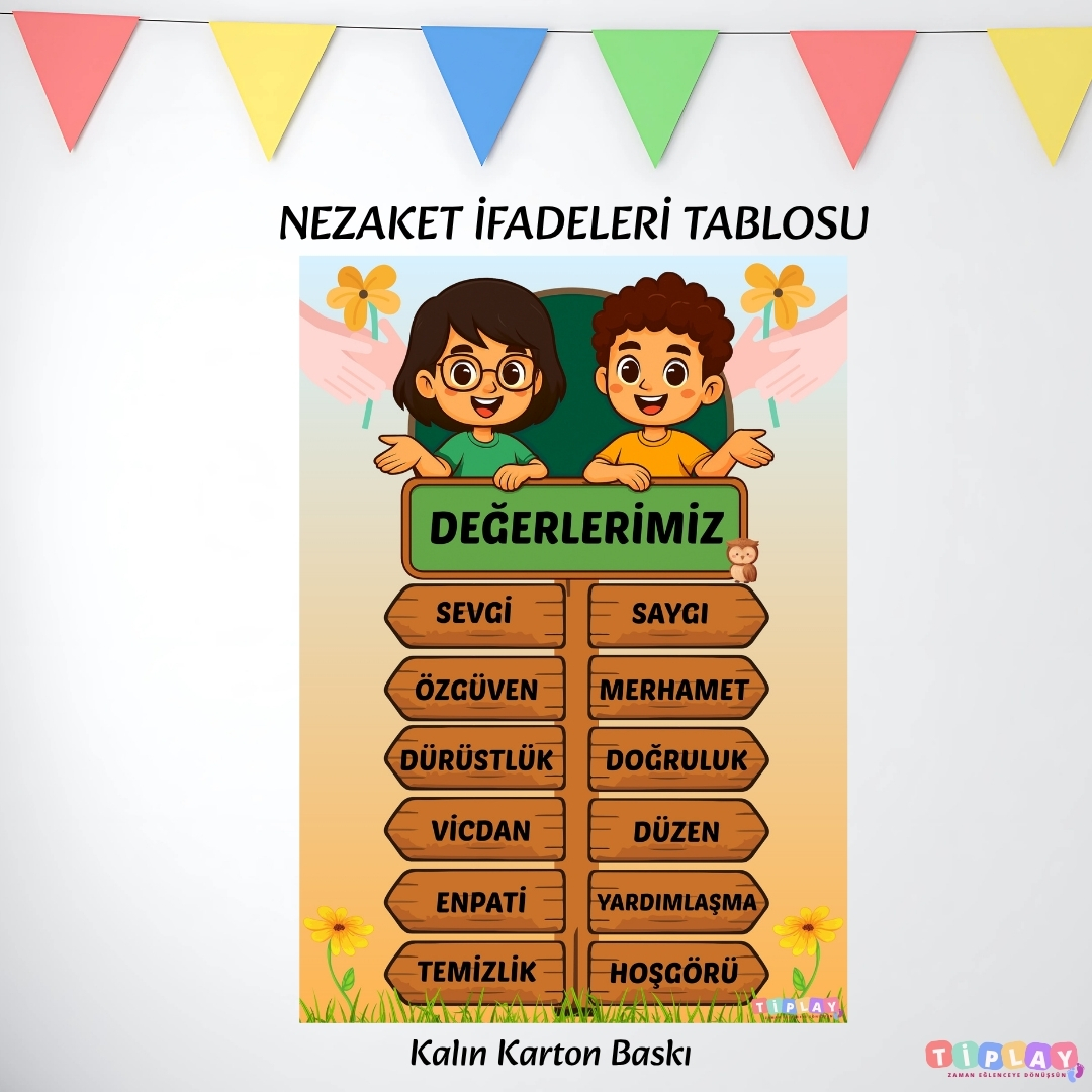 DEĞERLERİMİZ TABLOSU