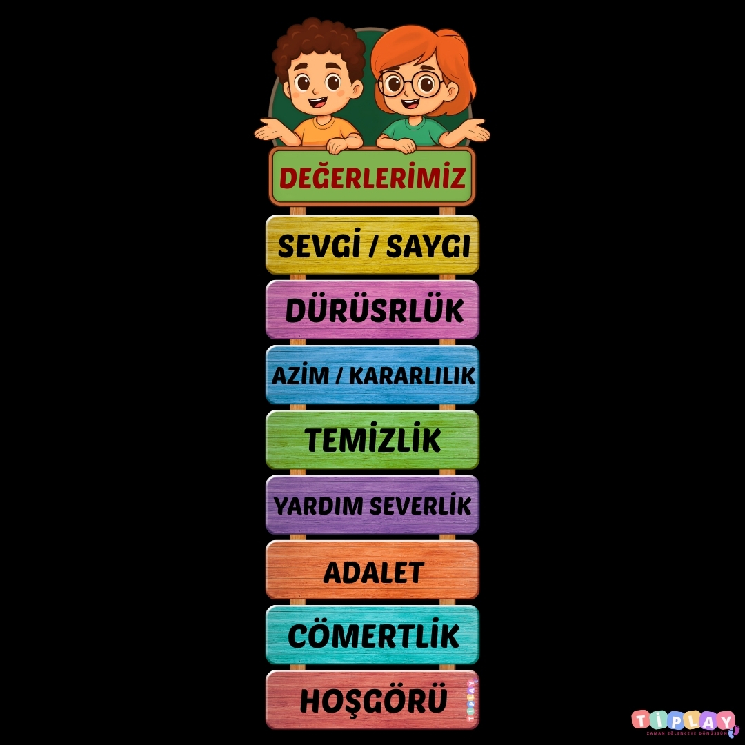 DEĞERLERİMİZ PANOSU