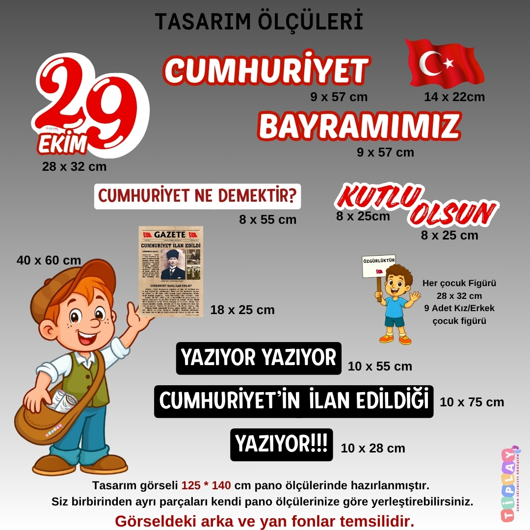 CUMHURİYET İLAN EDİLDİ PANOSU