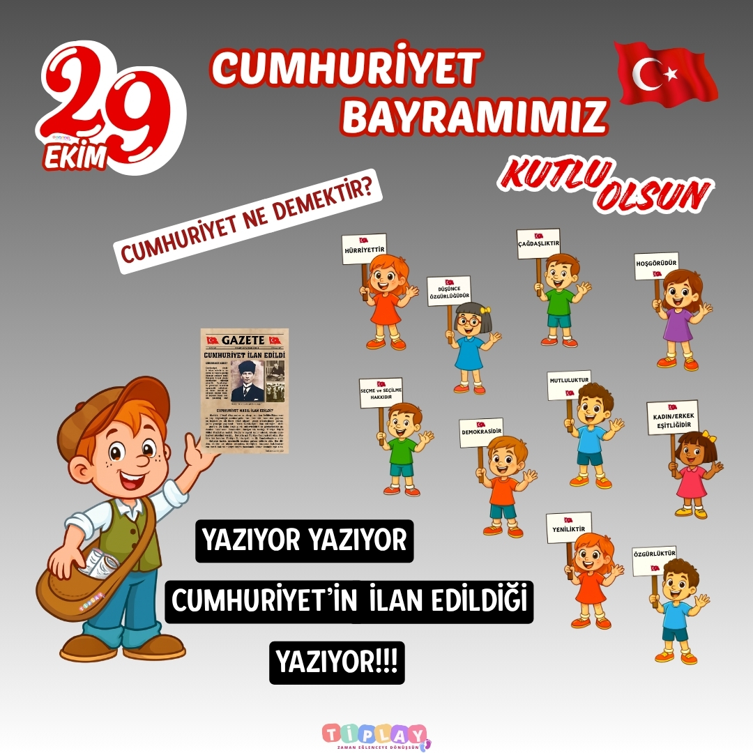 CUMHURİYET İLAN EDİLDİ PANOSU