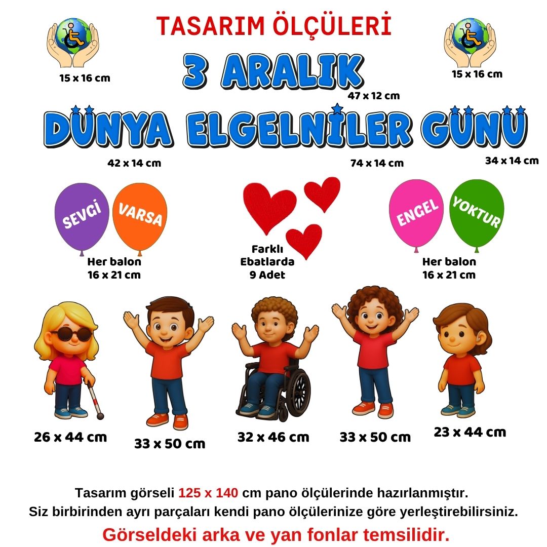 3 ARALIK ENGELLİLER GÜNÜ PANOSU 3 ARALIK ENGELLİLER GÜNÜ PANOSU