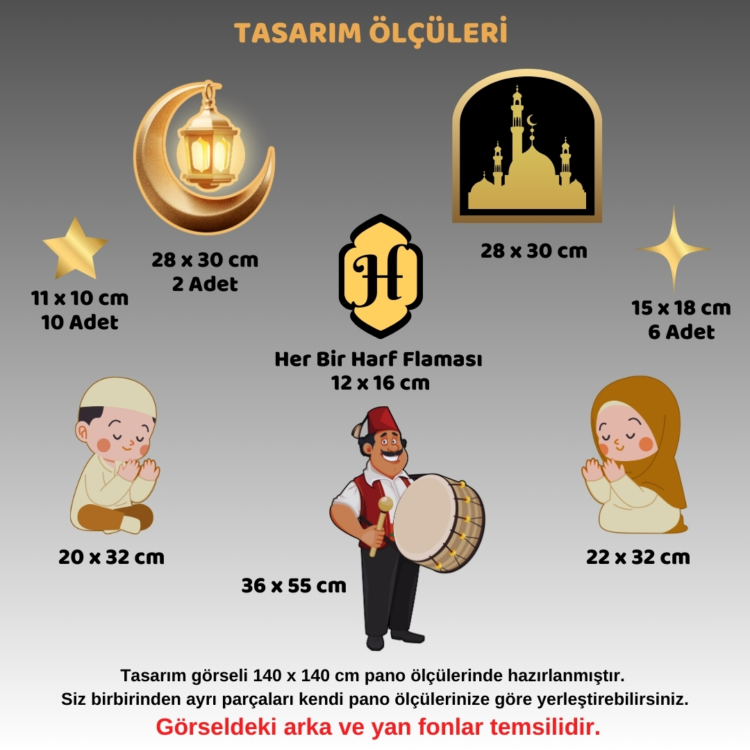HOŞ GELDİN RAMAZAN PANO SÜSÜ 01