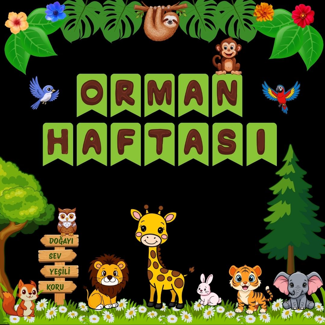ORMAN HAFTASI OKUL PANO SÜSÜ