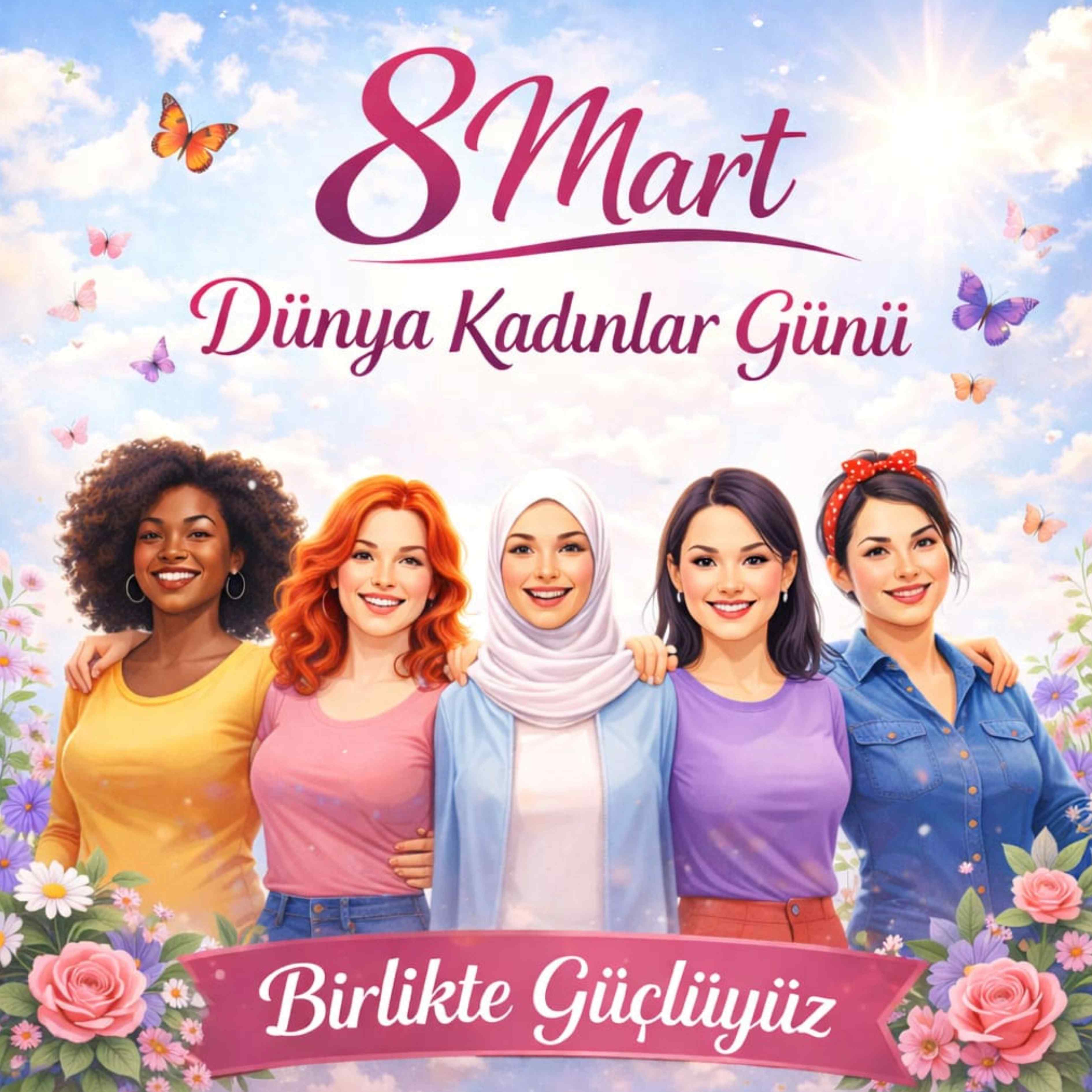 8 Mart Dünya Kadınlar Günü Premium Vinil Pano – 160×160 cm (Tek Parça) 8 Mart Dünya Kadınlar Günü Premium Vinil Pano – 160×160 cm (Tek Parça)