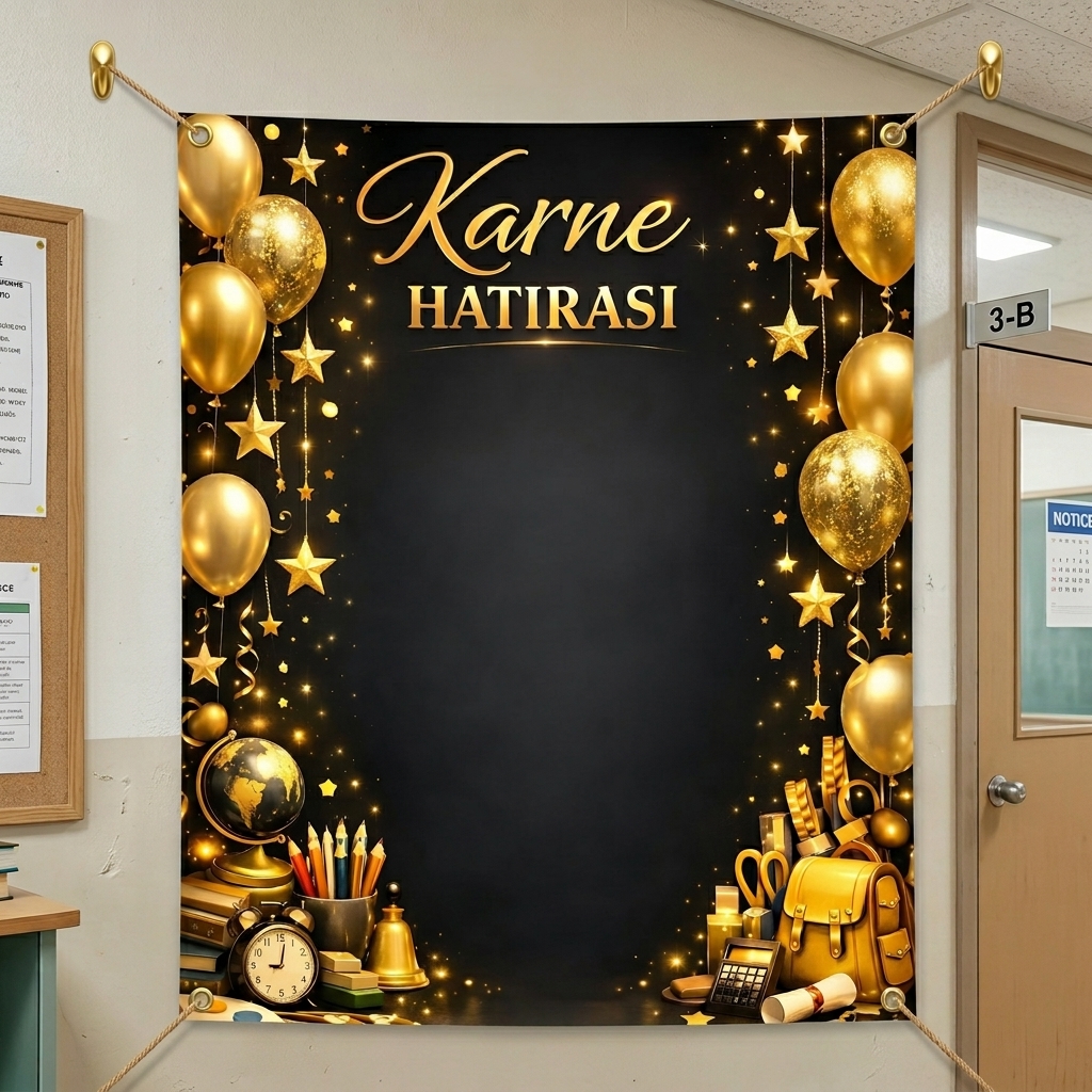 Karne Günü Hatıra Fotoğrafı PVC Vinil Afiş 160 x 200 cm | Tek Parça 03