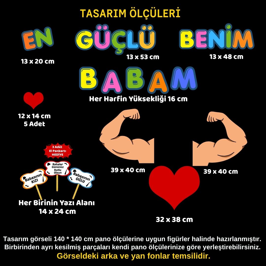 Babalar Günü Temalı Renkli Okul Panosu Figür Seti | Hazır Kesim Sınıf Süsü 01 Babalar Günü Temalı Renkli Okul Panosu Figür Seti | Hazır Kesim Sınıf Süsü 01